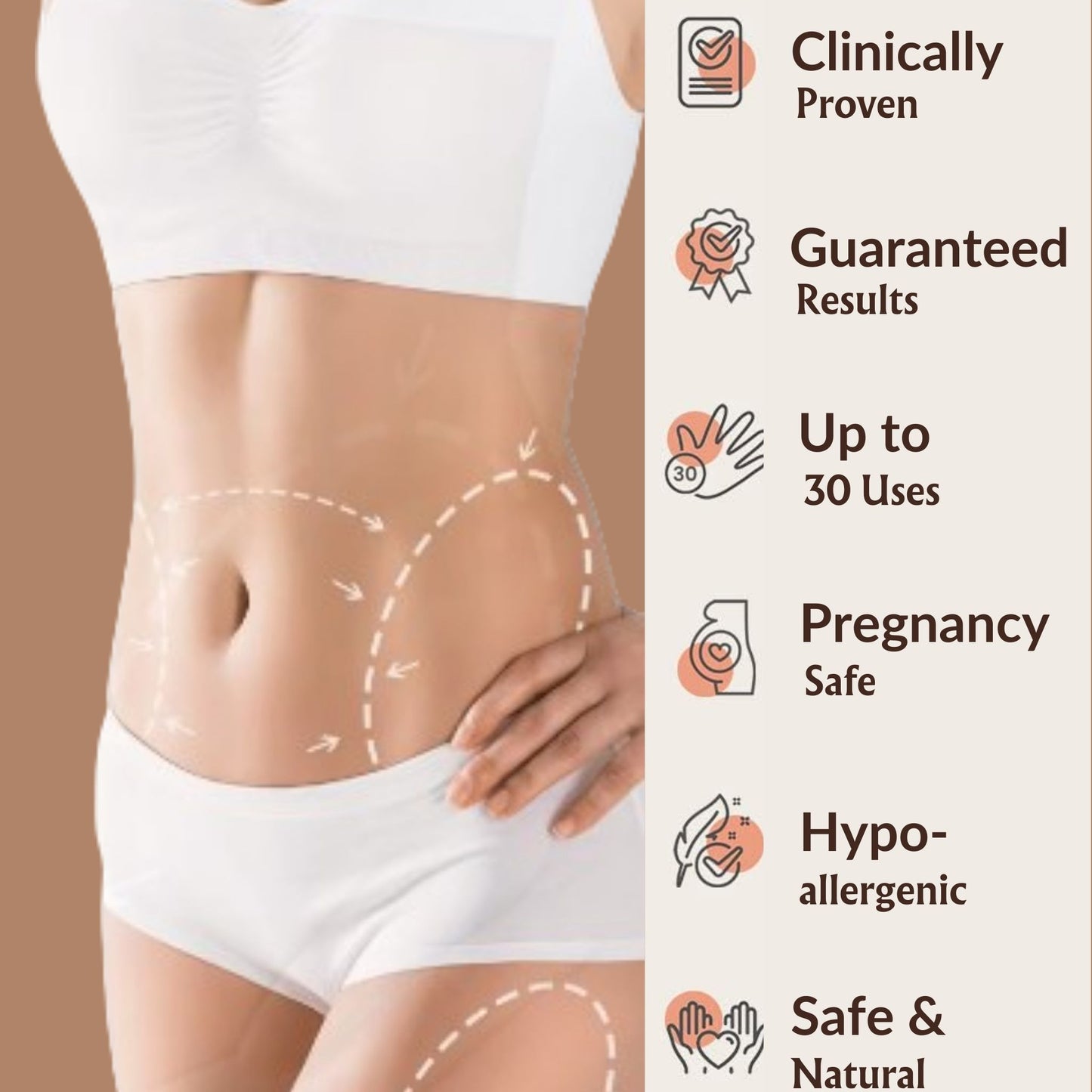 Magic Secret Silicone Anti Stretch Mark Stomach Patches