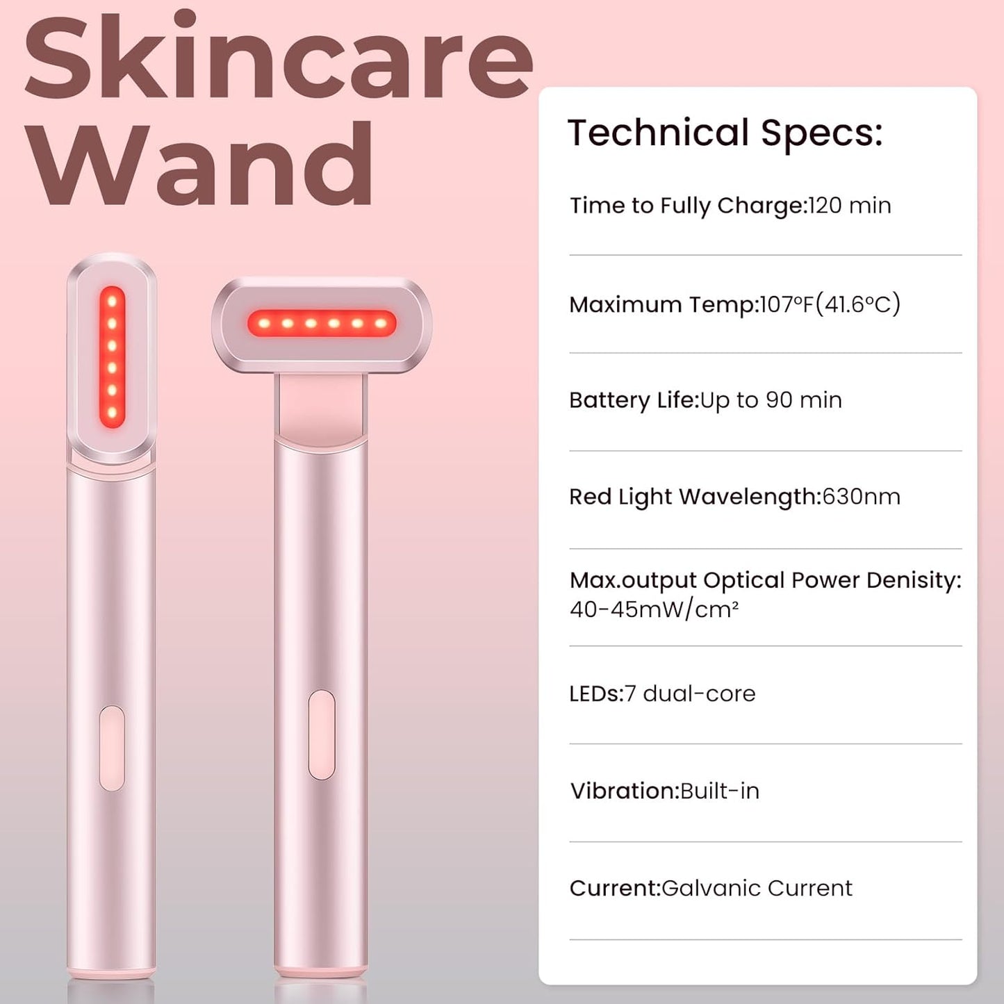 7 Color Red Light Therapy Wand