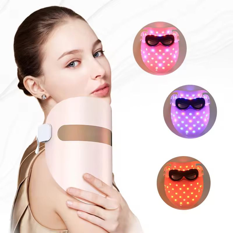 3 Color LED Face Mask (Peach Color)