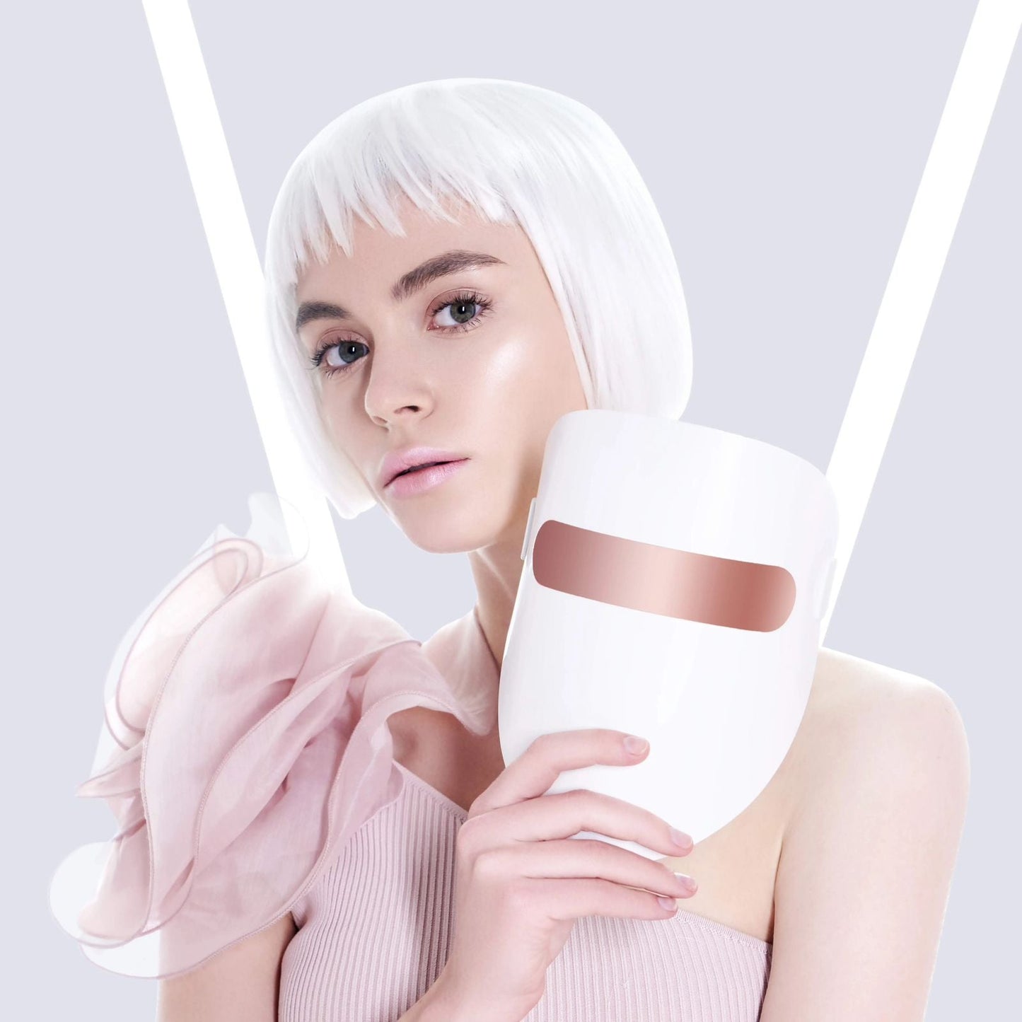 3 Color LED Face Mask (Peach Color)