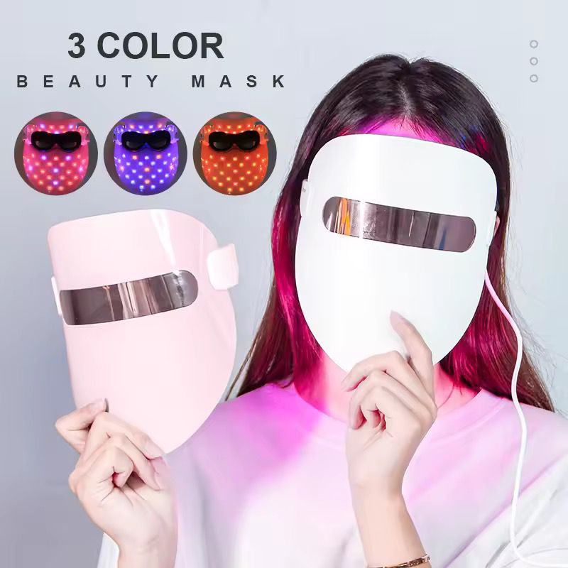 3 Color LED Face Mask (Peach Color)