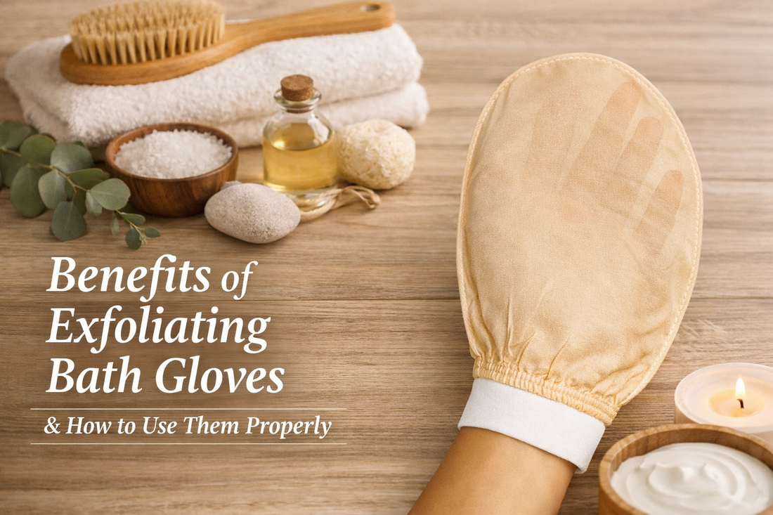 body exfoliating gloves