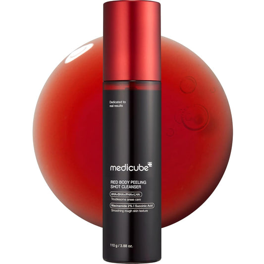 Medicube Red Body Peeling Shot, AHA + BHA Exfoliating Body Spray