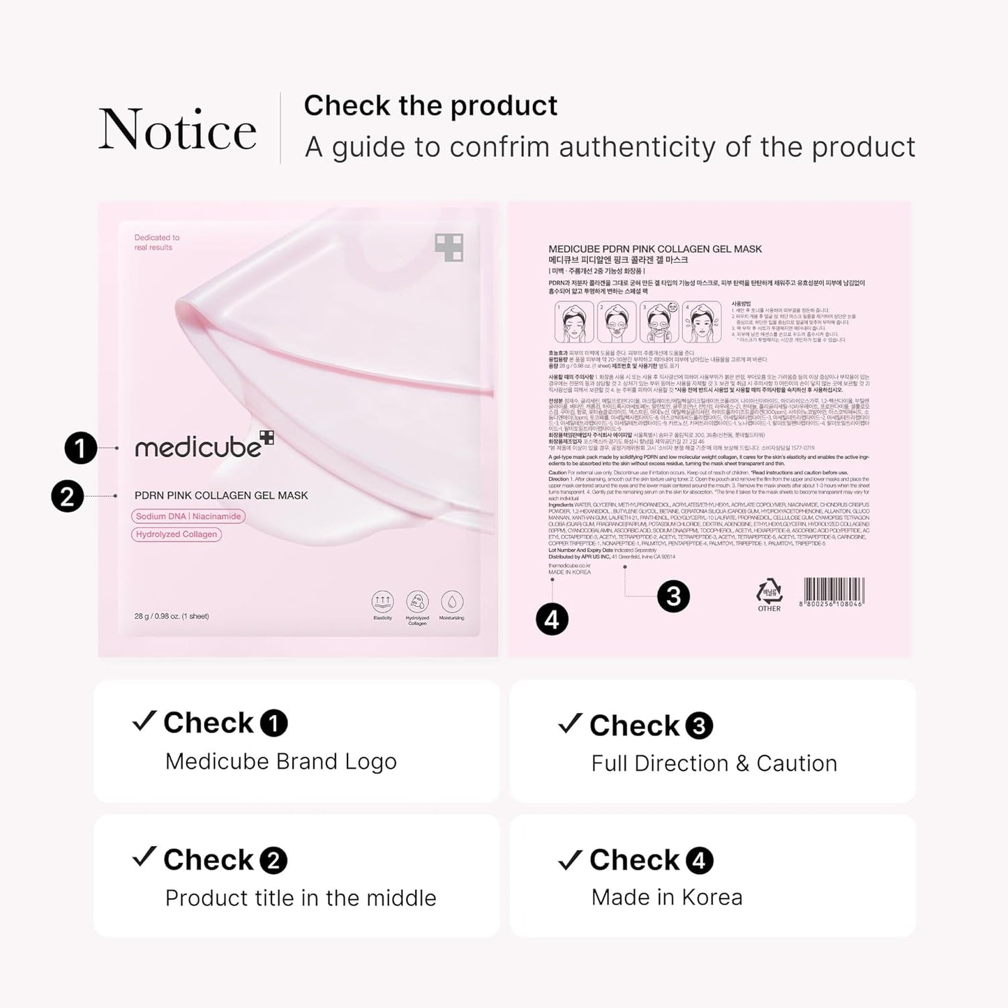 Medicube PDRN Pink Collagen Mask
