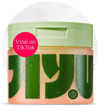 JiYu Toning Polish Pads - Korean Skincare for Dark Spots, Wrinkles & Dull Skin