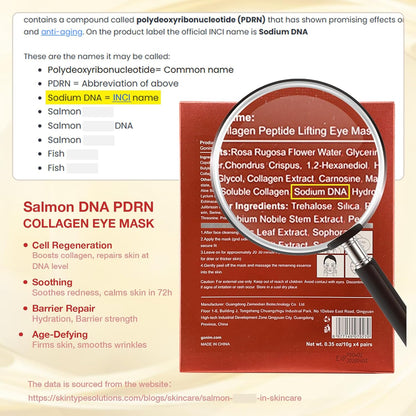 Deep Moisturizing Niacin Vitamin C Collagen Eye Mask