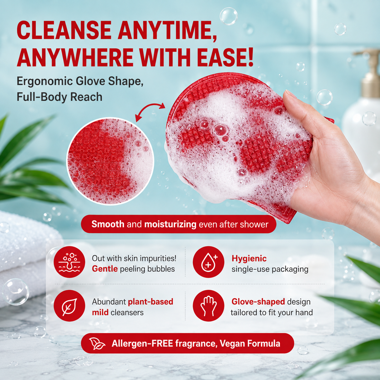 Bubble Body Peeling Pads