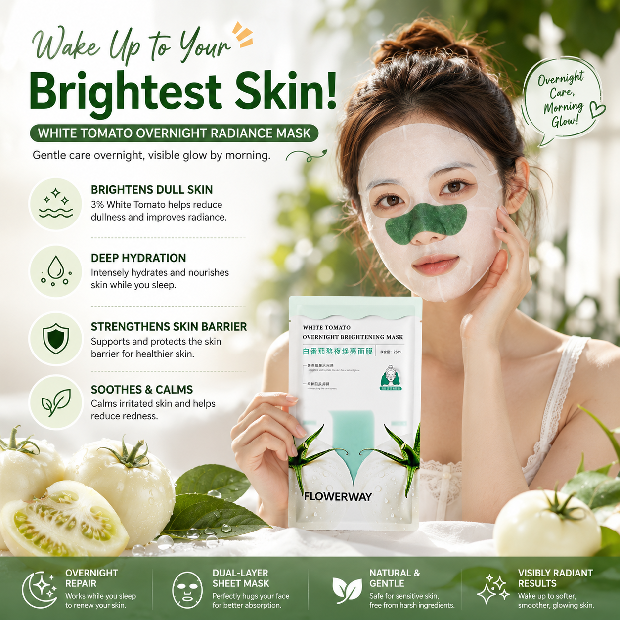 White Tomato Overnight Brightening Mask