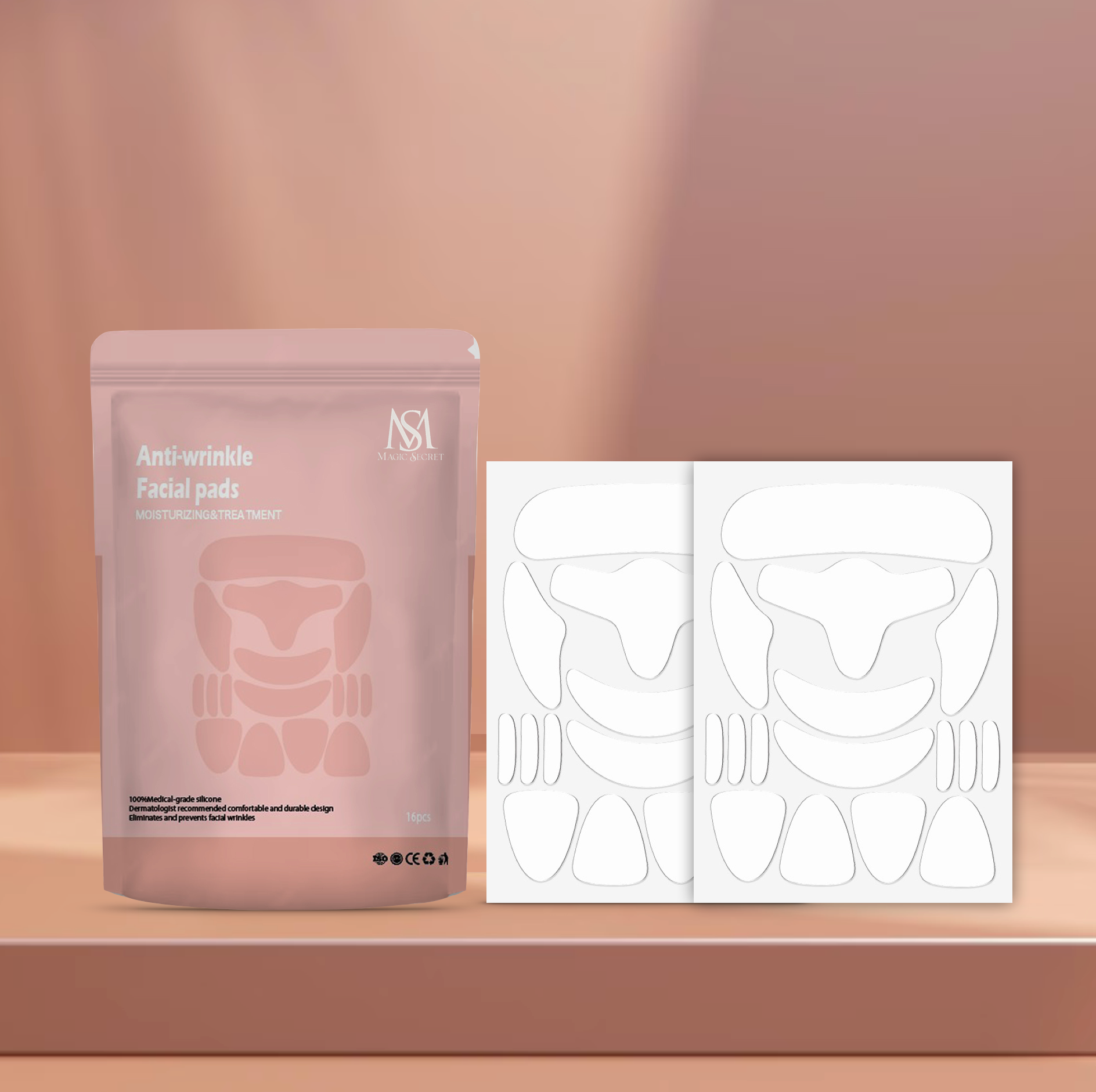 16 Pieces Silicone Face Patches