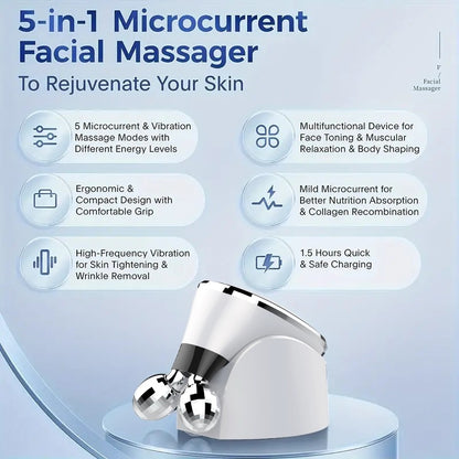 EMS face lifting massage roller machine