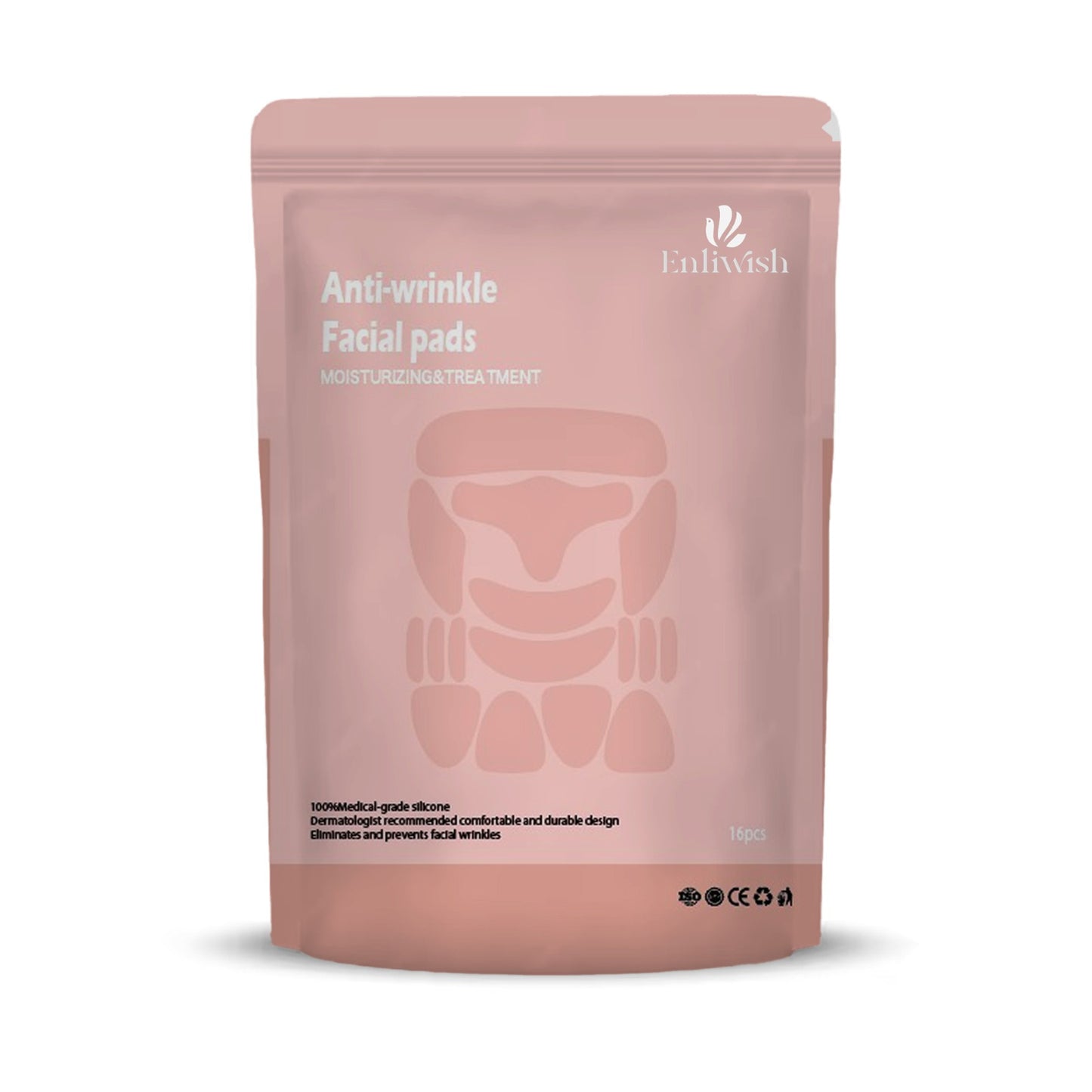 16 Pieces Reusable Silicone Face Patches Pack