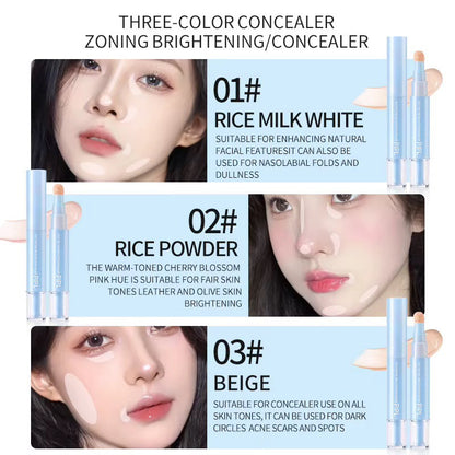 Under Eyes Dark Circle Face Brightening Concealer Pen (Pack of 3 Shades)
